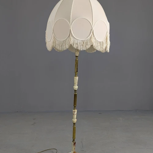 Prabangus žalvaro toršeras su marmuro pjedestalu