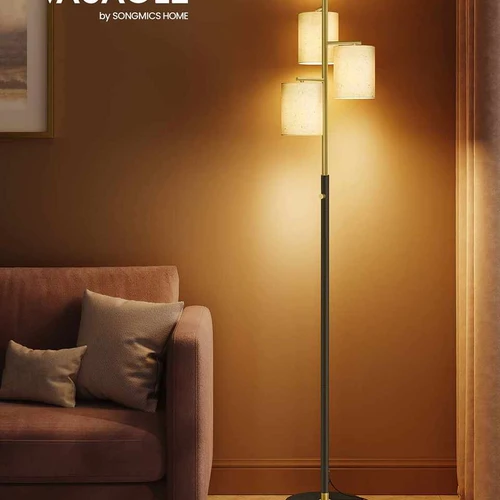 Toršeras VASAGLE LFL003B02, 3 E27 lizdai, 29 × 29 × 173 cm - Toršerai