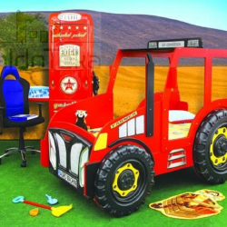 Patogi lova su čiužiniu ir tvirtomis grotelėmis