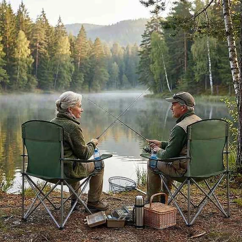 Turistinės kėdės Relaxdays, 2 vnt, 81 × 97 × 54 cm - Kėdės