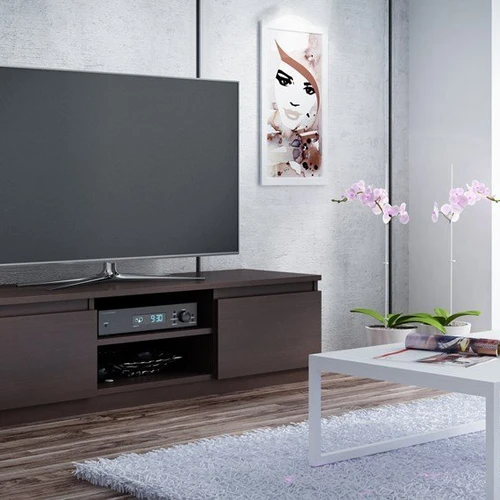 Moderni spintelė su lentyna be rankenėlių