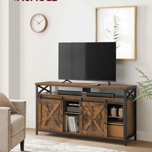 TV spintelė 40x147x76cm., rudos/juodos spalvos - TV spintelės