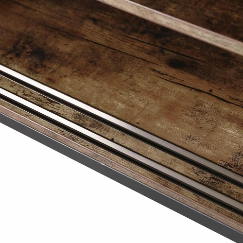 Pramoninio dizaino TV stovas su vintažiniais akcentais