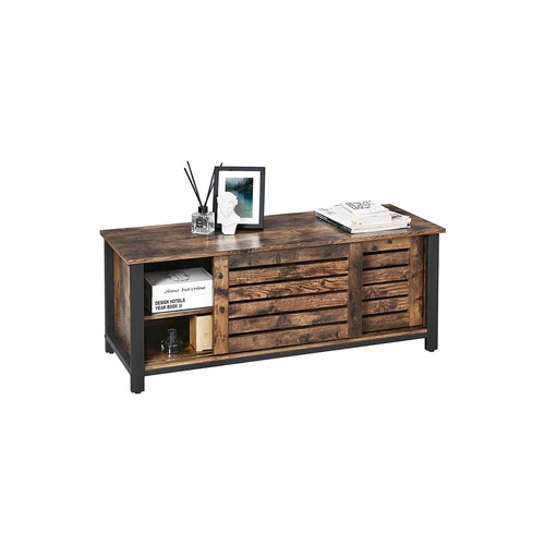 Stilingas TV korpusas su geležiniu rėmu ir dirbtinės medienos plokštėmis