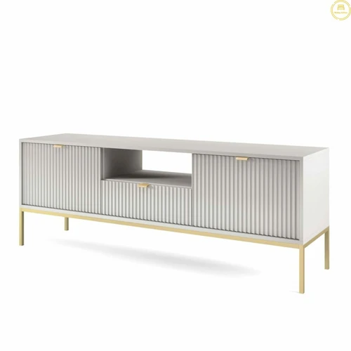 Lenkiškas minimalistinis baldas su funkcionaliais skyriais