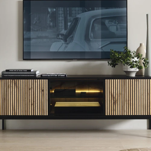 MDF, plieno ir stiklo kombinacija su ABS briaunomis