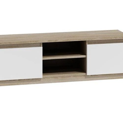 TV spintelė RTV 120, ąžuolo/baltos spalvos