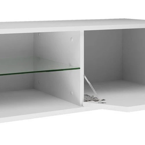 Kompaktiška 100 cm ilgio stiklinė spintelė