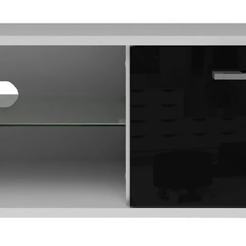 TV spintelė Sandy 100, balta/juoda