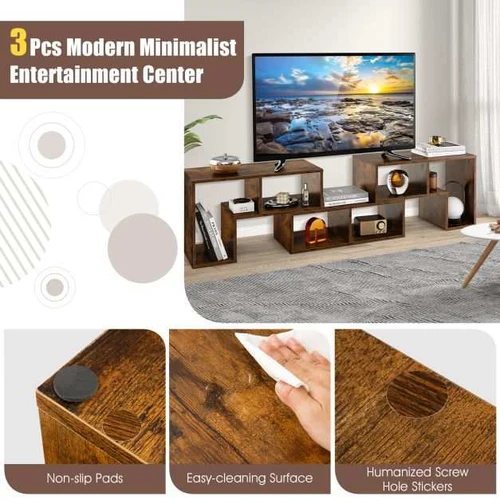 Modulinis TV staliukas iki 65 colių