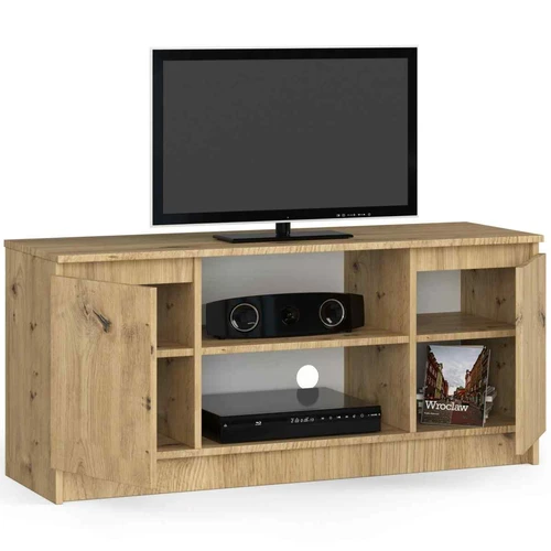 TV staliukas CLP, 2 durelės, rudos spalvos, 120 × 55 × 40 cm - TV spintelės