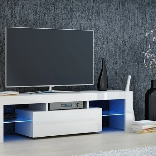 Tvirtas ir stilingas TV staliukas iš MDF su PVC apdaila