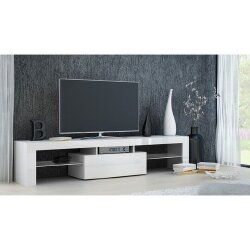 TV staliukas Deko 160, baltas - TV spintelės
