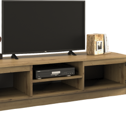 TV staliukas iš MDP, 140 cm, ruda spalva