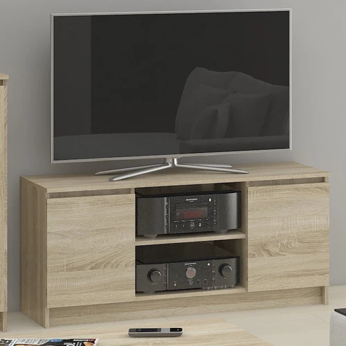 TV spintelė su vietą konsolėms ir priedams