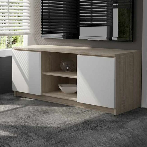 TV staliukas RTV K120, ąžuolo/baltos spalvos - TV spintelės