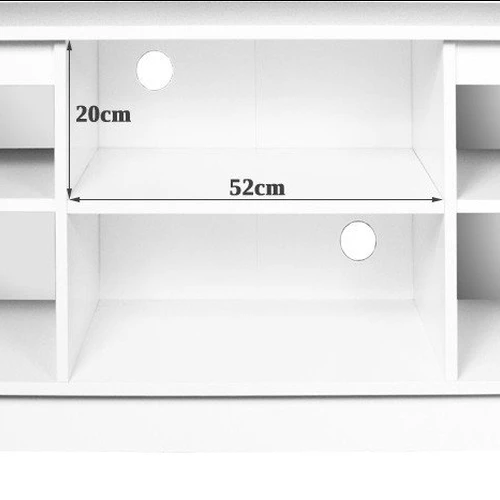 TV staliukas RTV K120, baltos spalvos - TV spintelės