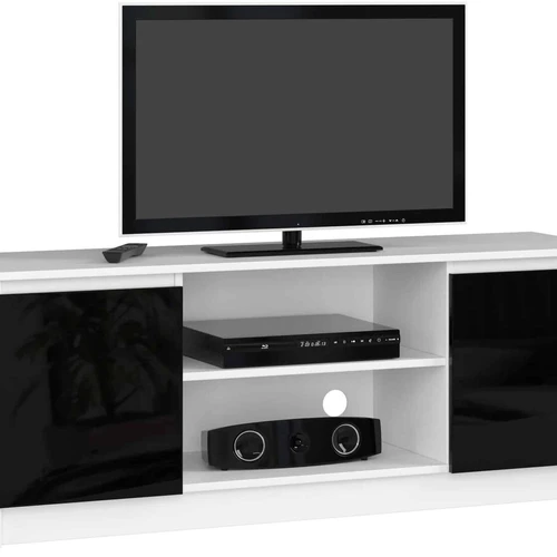 TV staliukas RTV K120, baltos/juodos spalvos