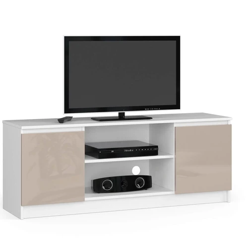 TV staliukas RTV K120, baltos/kreminės spalvos