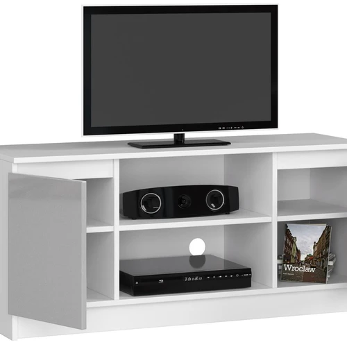 Elegantiška metalinė TV spintelė su erdve garso aparatūrai