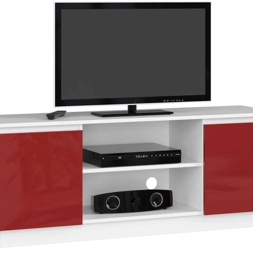 TV staliukas RTV K120, baltos/raudonos spalvos