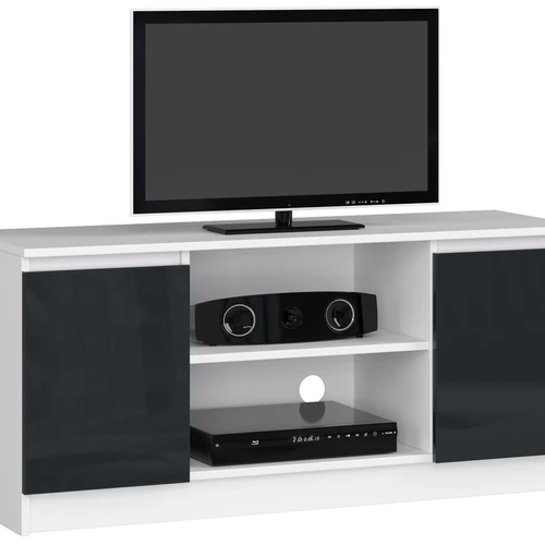 TV staliukas RTV K120, baltos/tamsiai pilkos spalvos