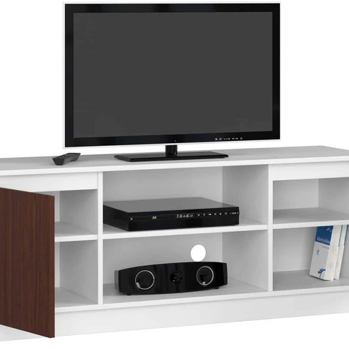 Klasikinė TV spintelė su didelėmis talpyklomis