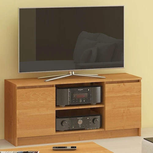 TV spintelė su vietomis garso įrangai ir dekoderiui