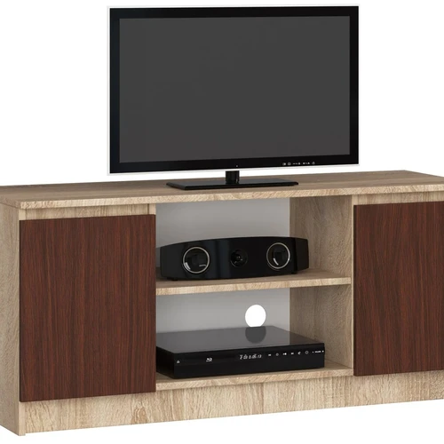 TV staliukas RTV K120, tamsiai rudos/ąžuolo spalvos