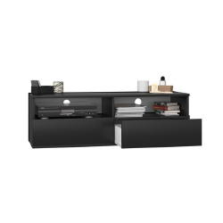 TV staliukas iš MDP su PVC kraštų apdaila, matinis korpusas