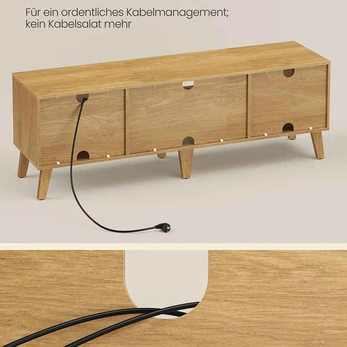 TV staliukas VASAGLE LTV556, su reguliuojama lentyna, 147 × 50 × 39 cm - TV spintelės