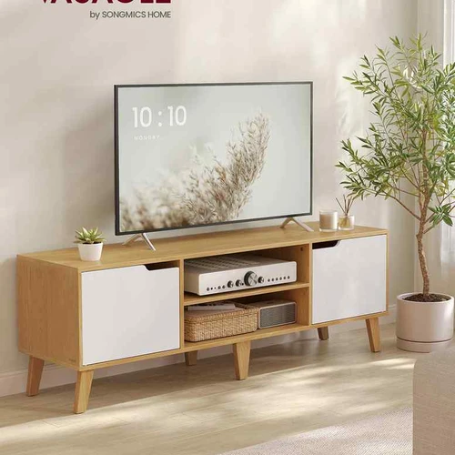 TV staliukas VASAGLE LTV556, su reguliuojama lentyna, 147 × 50 × 39 cm - TV spintelės