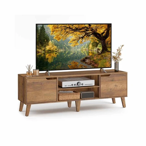 TV staliukas VASAGLE LTV556, su reguliuojama lentyna, 147 × 50 × 39 cm