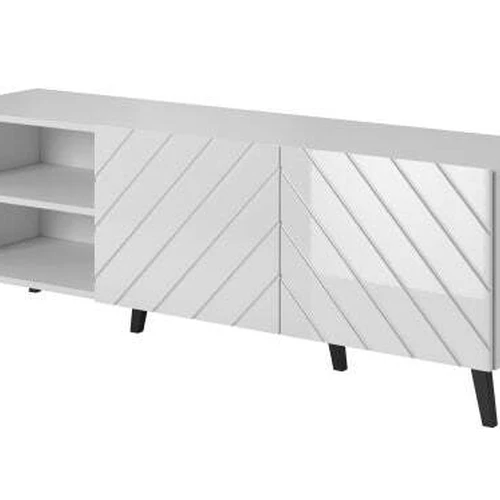 Stilinga spintelė su matiniu korpusu ir folijos priekiais