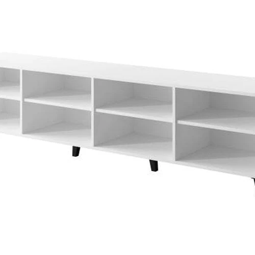 Modernus TV stovas su plastikinėmis kojomis