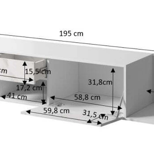 Praktiška spinta su 16mm korpusu ir fasadu