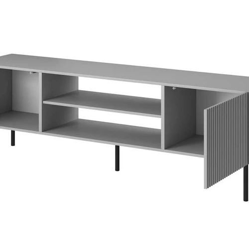 TV stovas 180x42x57 cm, karkasas šviesiai pilkas, kojos juodos
