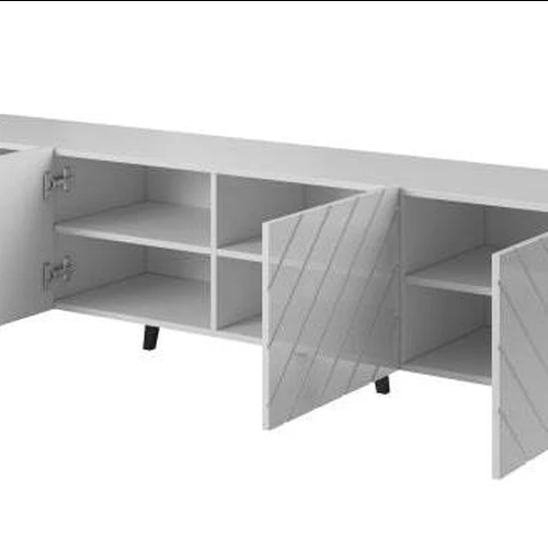 Stilinga spinta su juodomis kojomis ir matine laminuota medžiaga