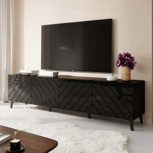 Plati spinta su ABS briaunomis ir juodomis plastikinėmis kojomis