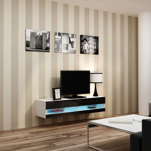 Kompaktiška 30x140x40 cm spintelė su laminuotu korpusu