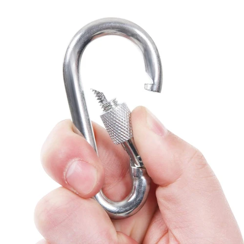 Juodas hamako tvirtinimo rinkinys su cinkuotu metaliniu žiedu