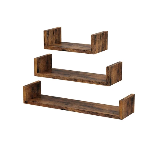 Stilingos sieninės lentynos skirtingiems dydžiams