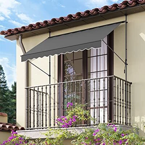 Reguliuojama markizė terasai, balkonui ar laukui