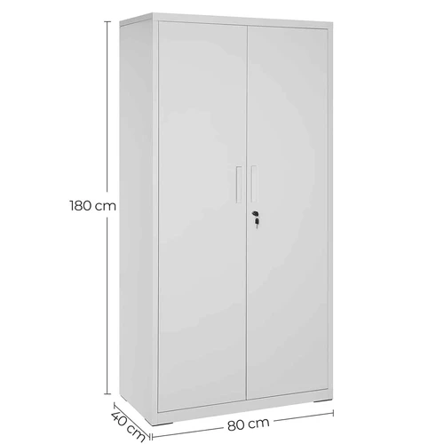 Milžiniška 180 cm aukščio metalinė spintelė biurui