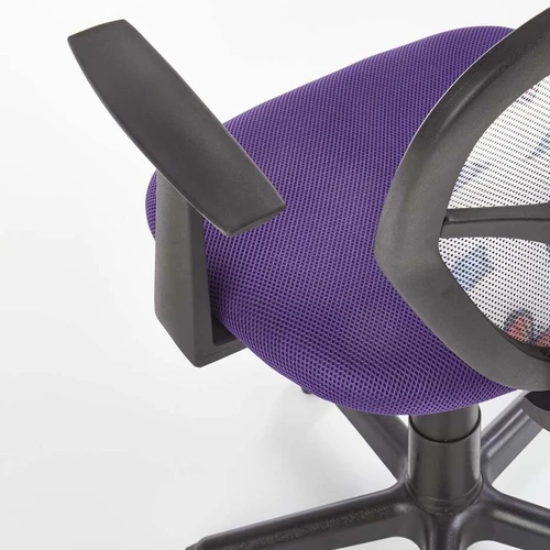 Violetinė kėdė su ergonomišku dizainu ir membraniniu audiniu