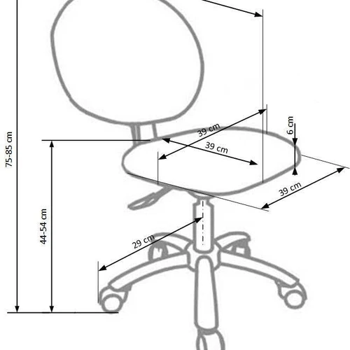 Moderni žalia kėdė su patogiu mechanizmu ir ratais