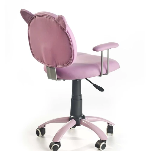 Moderni rožinė kėdė su minkštu sėdynės pagrindu ir patogiomis galimybėmis