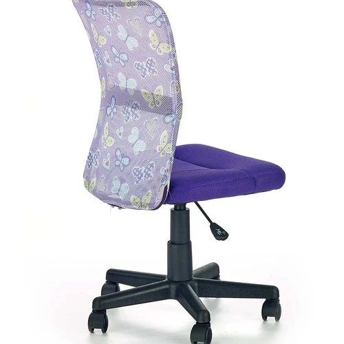 Ergonominis dizainas: 41/56/86÷98 cm violetinė kėdė su tinkleliu