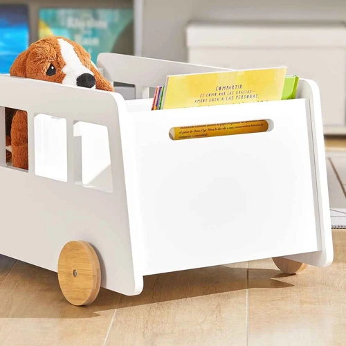 Vaikiška lentyna 68x43x33cm., baltos/šviesiai rudos spalvos - Lentynos