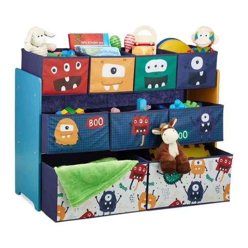 Vaikiška lentyna Relaxdays 10037750.0, 9 dėžės, 92,5 × 70 × 30 cm - Lentynos